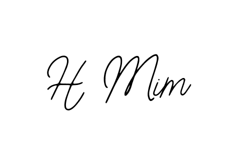 How to Draw H Mim signature style? Bearetta-2O07w is a latest design signature styles for name H Mim. H Mim signature style 12 images and pictures png
