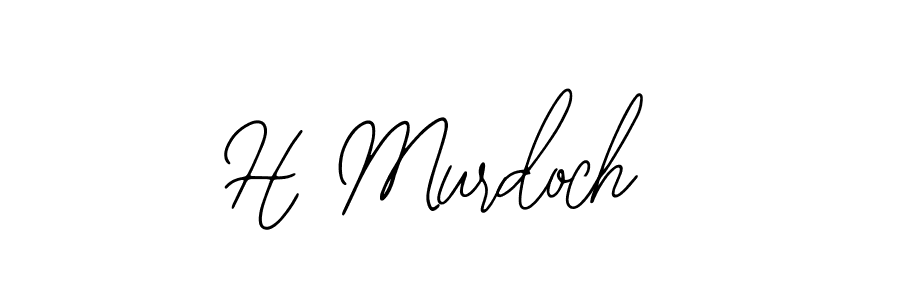 You should practise on your own different ways (Bearetta-2O07w) to write your name (H Murdoch) in signature. don't let someone else do it for you. H Murdoch signature style 12 images and pictures png