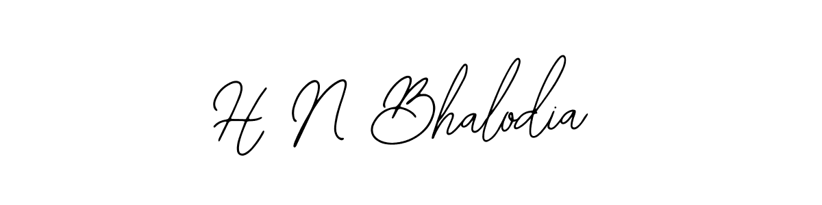 The best way (Bearetta-2O07w) to make a short signature is to pick only two or three words in your name. The name H N Bhalodia include a total of six letters. For converting this name. H N Bhalodia signature style 12 images and pictures png