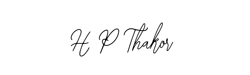 It looks lik you need a new signature style for name H P Thakor. Design unique handwritten (Bearetta-2O07w) signature with our free signature maker in just a few clicks. H P Thakor signature style 12 images and pictures png