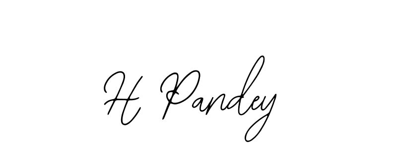 Design your own signature with our free online signature maker. With this signature software, you can create a handwritten (Bearetta-2O07w) signature for name H Pandey. H Pandey signature style 12 images and pictures png