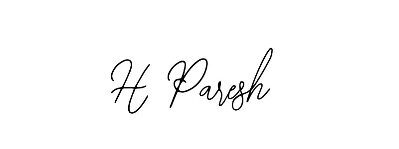 Design your own signature with our free online signature maker. With this signature software, you can create a handwritten (Bearetta-2O07w) signature for name H Paresh. H Paresh signature style 12 images and pictures png