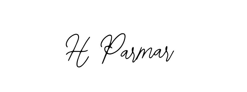 The best way (Bearetta-2O07w) to make a short signature is to pick only two or three words in your name. The name H Parmar include a total of six letters. For converting this name. H Parmar signature style 12 images and pictures png