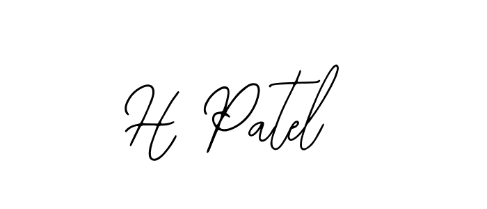 H Patel stylish signature style. Best Handwritten Sign (Bearetta-2O07w) for my name. Handwritten Signature Collection Ideas for my name H Patel. H Patel signature style 12 images and pictures png