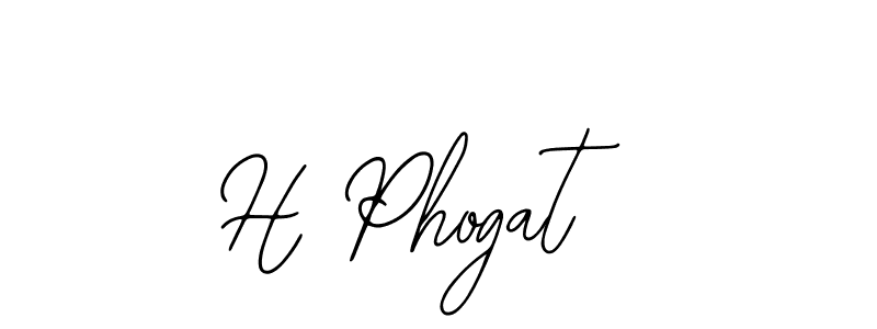 You can use this online signature creator to create a handwritten signature for the name H Phogat. This is the best online autograph maker. H Phogat signature style 12 images and pictures png