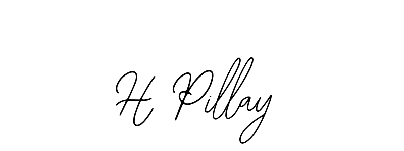 H Pillay stylish signature style. Best Handwritten Sign (Bearetta-2O07w) for my name. Handwritten Signature Collection Ideas for my name H Pillay. H Pillay signature style 12 images and pictures png