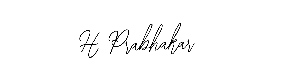 Make a beautiful signature design for name H Prabhakar. With this signature (Bearetta-2O07w) style, you can create a handwritten signature for free. H Prabhakar signature style 12 images and pictures png