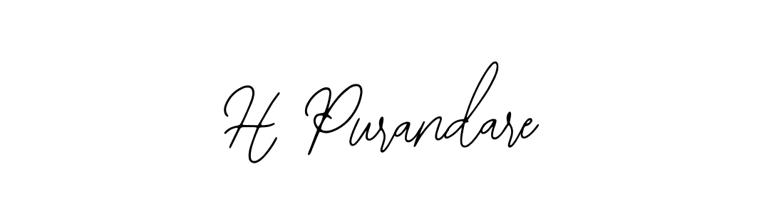 Best and Professional Signature Style for H Purandare. Bearetta-2O07w Best Signature Style Collection. H Purandare signature style 12 images and pictures png