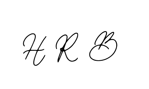 Make a beautiful signature design for name H R B. With this signature (Bearetta-2O07w) style, you can create a handwritten signature for free. H R B signature style 12 images and pictures png