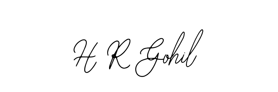 How to make H R Gohil signature? Bearetta-2O07w is a professional autograph style. Create handwritten signature for H R Gohil name. H R Gohil signature style 12 images and pictures png