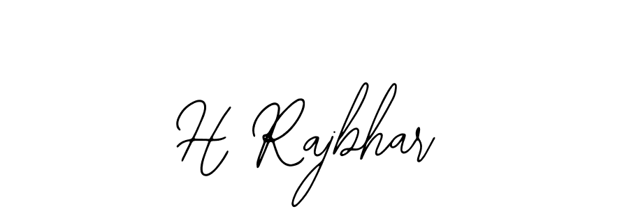 Use a signature maker to create a handwritten signature online. With this signature software, you can design (Bearetta-2O07w) your own signature for name H Rajbhar. H Rajbhar signature style 12 images and pictures png