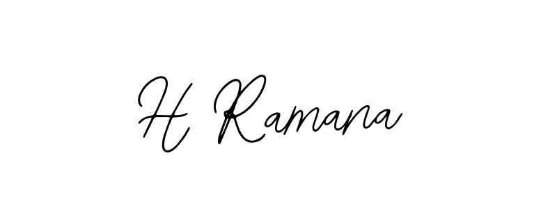 Bearetta-2O07w is a professional signature style that is perfect for those who want to add a touch of class to their signature. It is also a great choice for those who want to make their signature more unique. Get H Ramana name to fancy signature for free. H Ramana signature style 12 images and pictures png