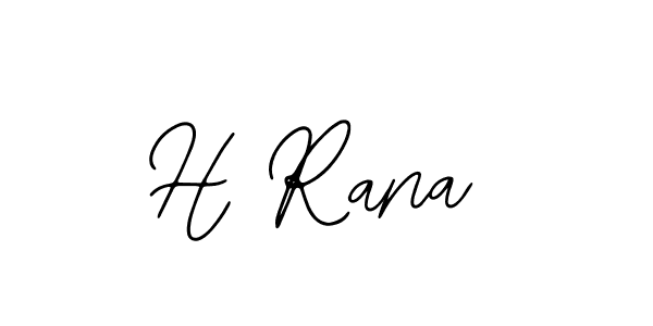 How to make H Rana signature? Bearetta-2O07w is a professional autograph style. Create handwritten signature for H Rana name. H Rana signature style 12 images and pictures png