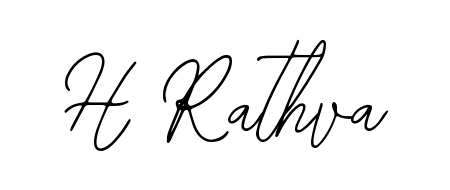 The best way (Bearetta-2O07w) to make a short signature is to pick only two or three words in your name. For converting this name H Rathva. H Rathva signature style 12 images and pictures png