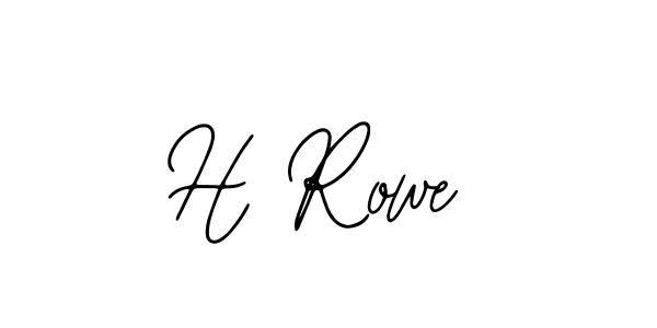 Design your own signature with our free online signature maker. With this signature software, you can create a handwritten (Bearetta-2O07w) signature for name H Rowe. H Rowe signature style 12 images and pictures png