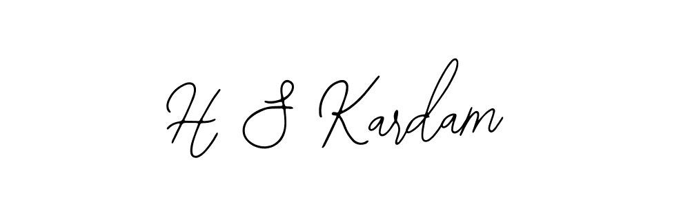 Also we have H S Kardam name is the best signature style. Create professional handwritten signature collection using Bearetta-2O07w autograph style. H S Kardam signature style 12 images and pictures png