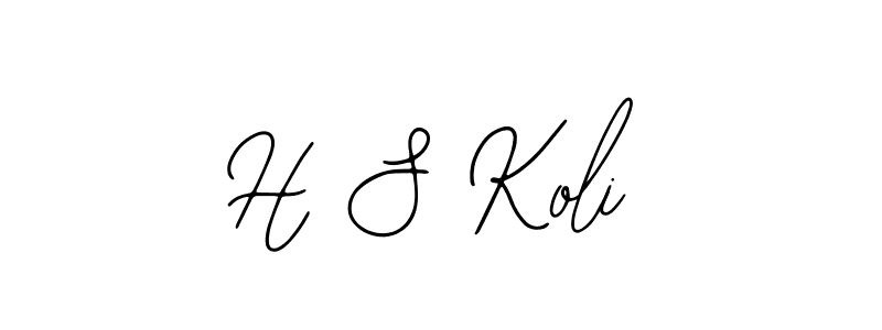 H S Koli stylish signature style. Best Handwritten Sign (Bearetta-2O07w) for my name. Handwritten Signature Collection Ideas for my name H S Koli. H S Koli signature style 12 images and pictures png