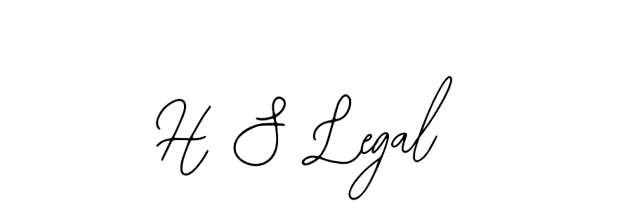 Design your own signature with our free online signature maker. With this signature software, you can create a handwritten (Bearetta-2O07w) signature for name H S Legal. H S Legal signature style 12 images and pictures png