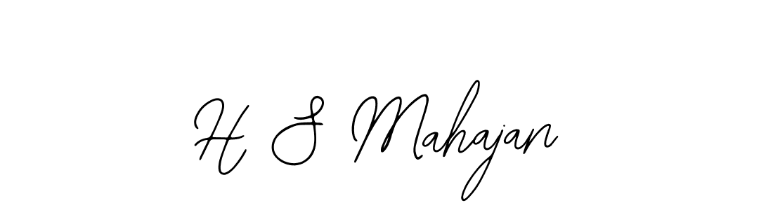 Bearetta-2O07w is a professional signature style that is perfect for those who want to add a touch of class to their signature. It is also a great choice for those who want to make their signature more unique. Get H S Mahajan name to fancy signature for free. H S Mahajan signature style 12 images and pictures png