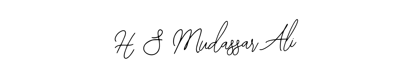 How to make H S Mudassar Ali signature? Bearetta-2O07w is a professional autograph style. Create handwritten signature for H S Mudassar Ali name. H S Mudassar Ali signature style 12 images and pictures png