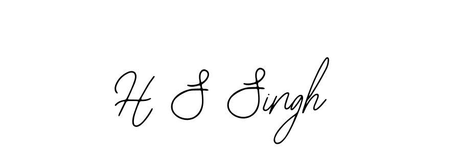 Design your own signature with our free online signature maker. With this signature software, you can create a handwritten (Bearetta-2O07w) signature for name H S Singh. H S Singh signature style 12 images and pictures png