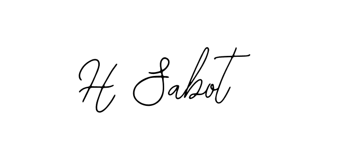 It looks lik you need a new signature style for name H Sabot. Design unique handwritten (Bearetta-2O07w) signature with our free signature maker in just a few clicks. H Sabot signature style 12 images and pictures png