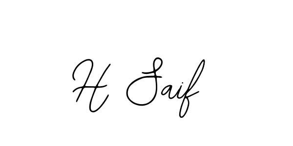 Also You can easily find your signature by using the search form. We will create H Saif name handwritten signature images for you free of cost using Bearetta-2O07w sign style. H Saif signature style 12 images and pictures png