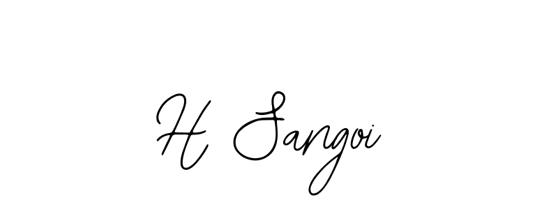 Create a beautiful signature design for name H Sangoi. With this signature (Bearetta-2O07w) fonts, you can make a handwritten signature for free. H Sangoi signature style 12 images and pictures png