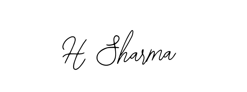 Create a beautiful signature design for name H Sharma. With this signature (Bearetta-2O07w) fonts, you can make a handwritten signature for free. H Sharma signature style 12 images and pictures png