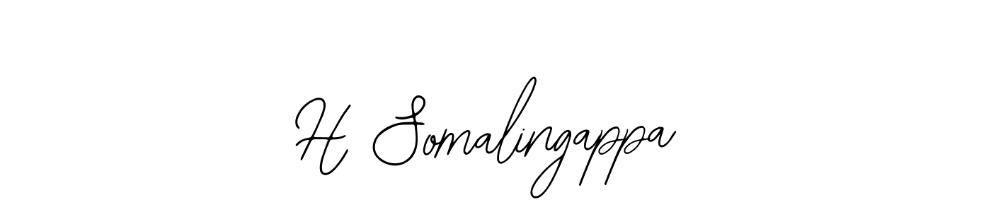 if you are searching for the best signature style for your name H Somalingappa. so please give up your signature search. here we have designed multiple signature styles  using Bearetta-2O07w. H Somalingappa signature style 12 images and pictures png