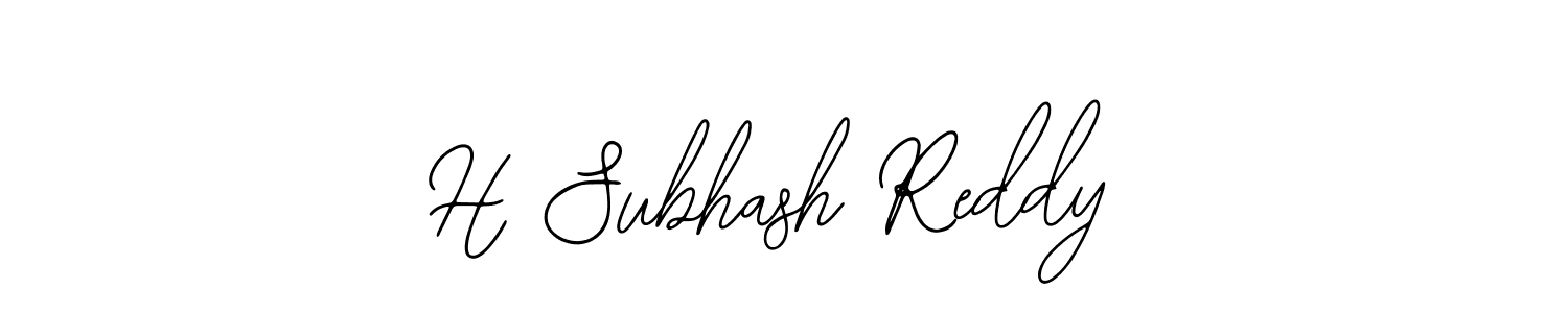 Make a beautiful signature design for name H Subhash Reddy. Use this online signature maker to create a handwritten signature for free. H Subhash Reddy signature style 12 images and pictures png