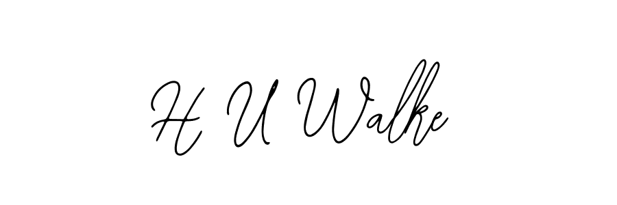 H U Walke stylish signature style. Best Handwritten Sign (Bearetta-2O07w) for my name. Handwritten Signature Collection Ideas for my name H U Walke. H U Walke signature style 12 images and pictures png
