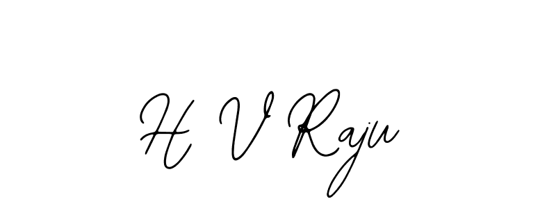 if you are searching for the best signature style for your name H V Raju. so please give up your signature search. here we have designed multiple signature styles  using Bearetta-2O07w. H V Raju signature style 12 images and pictures png