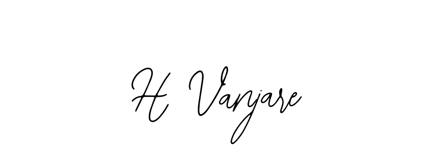 Also You can easily find your signature by using the search form. We will create H Vanjare name handwritten signature images for you free of cost using Bearetta-2O07w sign style. H Vanjare signature style 12 images and pictures png