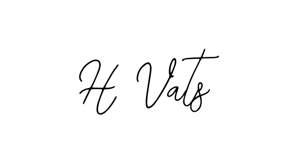 Best and Professional Signature Style for H Vats. Bearetta-2O07w Best Signature Style Collection. H Vats signature style 12 images and pictures png