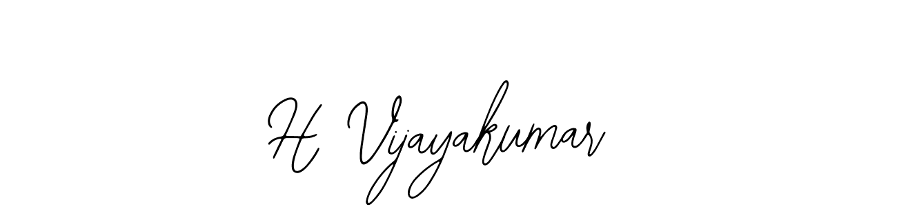 Use a signature maker to create a handwritten signature online. With this signature software, you can design (Bearetta-2O07w) your own signature for name H Vijayakumar. H Vijayakumar signature style 12 images and pictures png