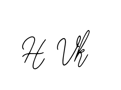 Use a signature maker to create a handwritten signature online. With this signature software, you can design (Bearetta-2O07w) your own signature for name H Vk. H Vk signature style 12 images and pictures png