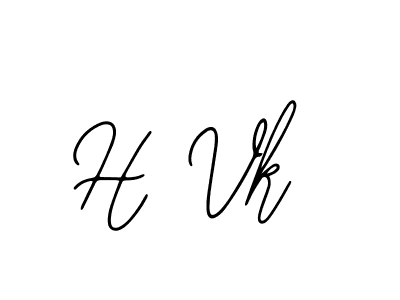 How to make H Vk signature? Bearetta-2O07w is a professional autograph style. Create handwritten signature for H Vk name. H Vk signature style 12 images and pictures png