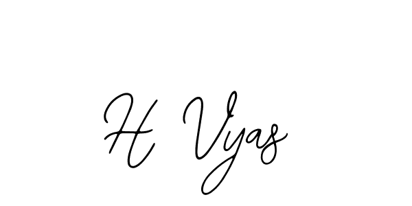 It looks lik you need a new signature style for name H Vyas. Design unique handwritten (Bearetta-2O07w) signature with our free signature maker in just a few clicks. H Vyas signature style 12 images and pictures png