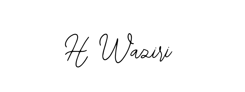 Also You can easily find your signature by using the search form. We will create H Waziri name handwritten signature images for you free of cost using Bearetta-2O07w sign style. H Waziri signature style 12 images and pictures png
