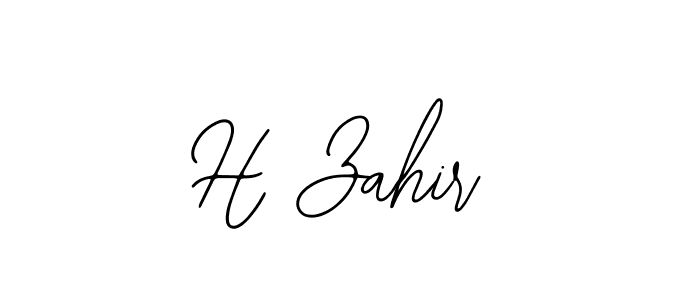 The best way (Bearetta-2O07w) to make a short signature is to pick only two or three words in your name. The name H Zahir include a total of six letters. For converting this name. H Zahir signature style 12 images and pictures png