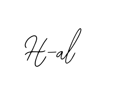 Design your own signature with our free online signature maker. With this signature software, you can create a handwritten (Bearetta-2O07w) signature for name H-al. H-al signature style 12 images and pictures png