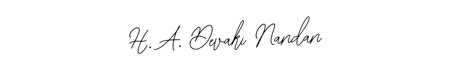 How to make H. A. Devaki Nandan signature? Bearetta-2O07w is a professional autograph style. Create handwritten signature for H. A. Devaki Nandan name. H. A. Devaki Nandan signature style 12 images and pictures png