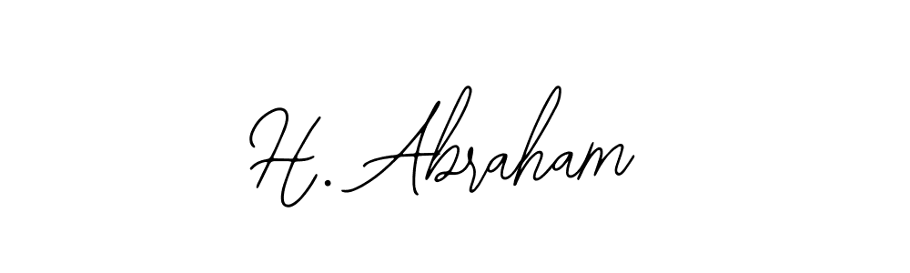 Also we have H. Abraham name is the best signature style. Create professional handwritten signature collection using Bearetta-2O07w autograph style. H. Abraham signature style 12 images and pictures png