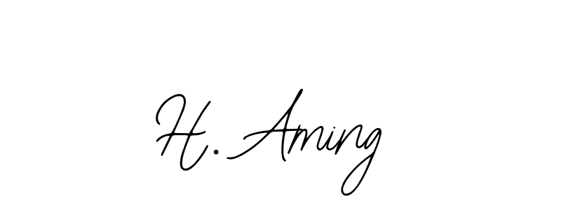 Create a beautiful signature design for name H. Aming. With this signature (Bearetta-2O07w) fonts, you can make a handwritten signature for free. H. Aming signature style 12 images and pictures png