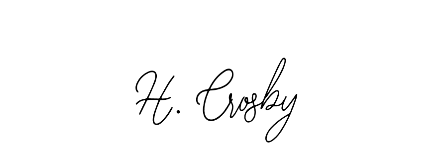 Make a beautiful signature design for name H. Crosby. With this signature (Bearetta-2O07w) style, you can create a handwritten signature for free. H. Crosby signature style 12 images and pictures png