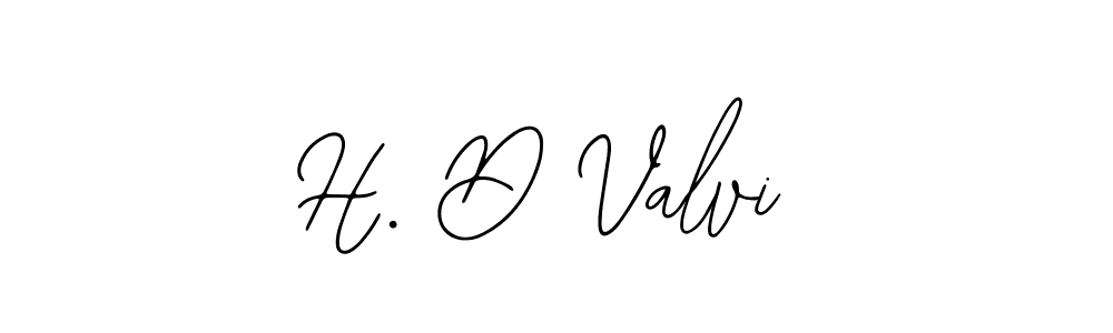 H. D Valvi stylish signature style. Best Handwritten Sign (Bearetta-2O07w) for my name. Handwritten Signature Collection Ideas for my name H. D Valvi. H. D Valvi signature style 12 images and pictures png