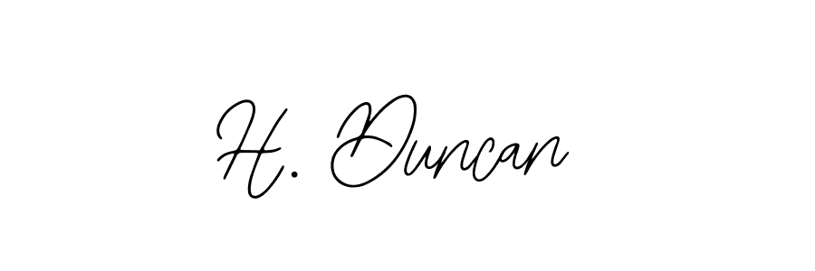 Create a beautiful signature design for name H. Duncan. With this signature (Bearetta-2O07w) fonts, you can make a handwritten signature for free. H. Duncan signature style 12 images and pictures png