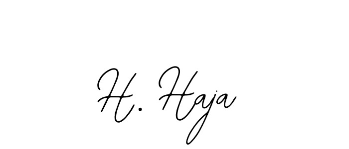 if you are searching for the best signature style for your name H. Haja. so please give up your signature search. here we have designed multiple signature styles  using Bearetta-2O07w. H. Haja signature style 12 images and pictures png