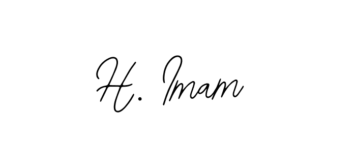 How to make H. Imam signature? Bearetta-2O07w is a professional autograph style. Create handwritten signature for H. Imam name. H. Imam signature style 12 images and pictures png